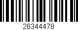 Código de barras (EAN, GTIN, SKU, ISBN): '26344478'