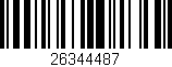 Código de barras (EAN, GTIN, SKU, ISBN): '26344487'