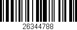 Código de barras (EAN, GTIN, SKU, ISBN): '26344788'