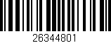 Código de barras (EAN, GTIN, SKU, ISBN): '26344801'