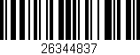 Código de barras (EAN, GTIN, SKU, ISBN): '26344837'