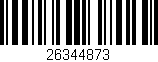 Código de barras (EAN, GTIN, SKU, ISBN): '26344873'