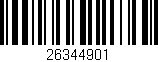 Código de barras (EAN, GTIN, SKU, ISBN): '26344901'