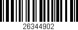 Código de barras (EAN, GTIN, SKU, ISBN): '26344902'