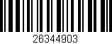 Código de barras (EAN, GTIN, SKU, ISBN): '26344903'