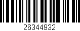 Código de barras (EAN, GTIN, SKU, ISBN): '26344932'