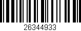 Código de barras (EAN, GTIN, SKU, ISBN): '26344933'