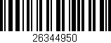 Código de barras (EAN, GTIN, SKU, ISBN): '26344950'