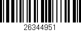 Código de barras (EAN, GTIN, SKU, ISBN): '26344951'