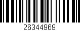 Código de barras (EAN, GTIN, SKU, ISBN): '26344969'