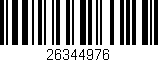 Código de barras (EAN, GTIN, SKU, ISBN): '26344976'