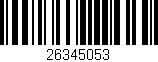 Código de barras (EAN, GTIN, SKU, ISBN): '26345053'