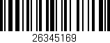 Código de barras (EAN, GTIN, SKU, ISBN): '26345169'