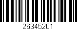 Código de barras (EAN, GTIN, SKU, ISBN): '26345201'