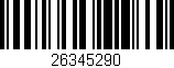 Código de barras (EAN, GTIN, SKU, ISBN): '26345290'