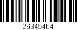 Código de barras (EAN, GTIN, SKU, ISBN): '26345464'