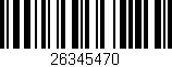 Código de barras (EAN, GTIN, SKU, ISBN): '26345470'