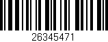 Código de barras (EAN, GTIN, SKU, ISBN): '26345471'