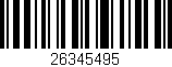 Código de barras (EAN, GTIN, SKU, ISBN): '26345495'