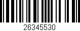 Código de barras (EAN, GTIN, SKU, ISBN): '26345530'