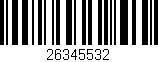 Código de barras (EAN, GTIN, SKU, ISBN): '26345532'