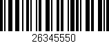 Código de barras (EAN, GTIN, SKU, ISBN): '26345550'