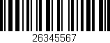 Código de barras (EAN, GTIN, SKU, ISBN): '26345567'