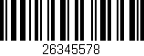 Código de barras (EAN, GTIN, SKU, ISBN): '26345578'