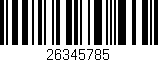 Código de barras (EAN, GTIN, SKU, ISBN): '26345785'