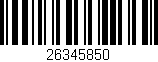 Código de barras (EAN, GTIN, SKU, ISBN): '26345850'