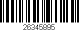 Código de barras (EAN, GTIN, SKU, ISBN): '26345895'