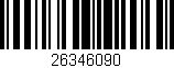 Código de barras (EAN, GTIN, SKU, ISBN): '26346090'
