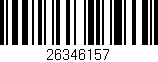 Código de barras (EAN, GTIN, SKU, ISBN): '26346157'