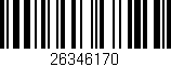 Código de barras (EAN, GTIN, SKU, ISBN): '26346170'