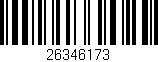Código de barras (EAN, GTIN, SKU, ISBN): '26346173'