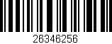 Código de barras (EAN, GTIN, SKU, ISBN): '26346256'