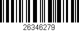 Código de barras (EAN, GTIN, SKU, ISBN): '26346279'