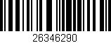 Código de barras (EAN, GTIN, SKU, ISBN): '26346290'