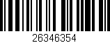 Código de barras (EAN, GTIN, SKU, ISBN): '26346354'