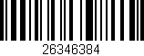 Código de barras (EAN, GTIN, SKU, ISBN): '26346384'