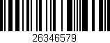 Código de barras (EAN, GTIN, SKU, ISBN): '26346579'