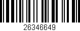 Código de barras (EAN, GTIN, SKU, ISBN): '26346649'