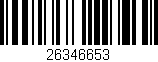 Código de barras (EAN, GTIN, SKU, ISBN): '26346653'