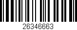 Código de barras (EAN, GTIN, SKU, ISBN): '26346663'