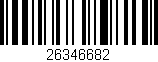 Código de barras (EAN, GTIN, SKU, ISBN): '26346682'