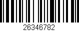Código de barras (EAN, GTIN, SKU, ISBN): '26346782'