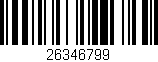 Código de barras (EAN, GTIN, SKU, ISBN): '26346799'