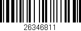 Código de barras (EAN, GTIN, SKU, ISBN): '26346811'