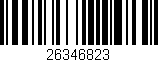 Código de barras (EAN, GTIN, SKU, ISBN): '26346823'