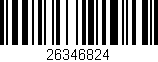 Código de barras (EAN, GTIN, SKU, ISBN): '26346824'